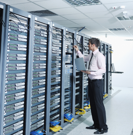 We service cooling and power tech for data centers